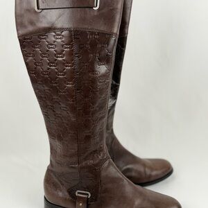 Etienne Aigner Dark Brown Over the Knee Boots